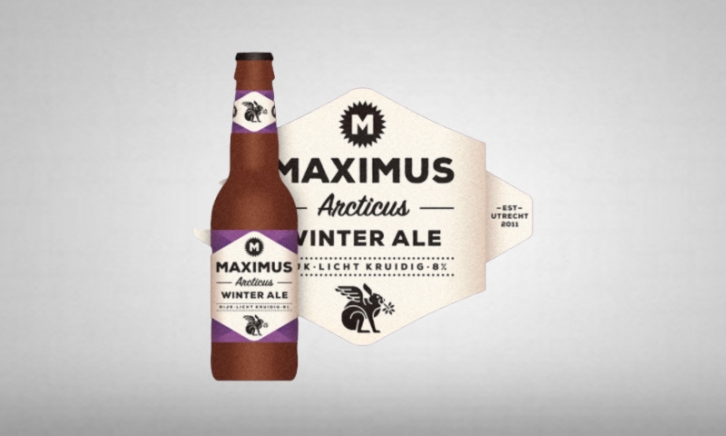 Maximus Arcticus Strontg Ale flesje en logo